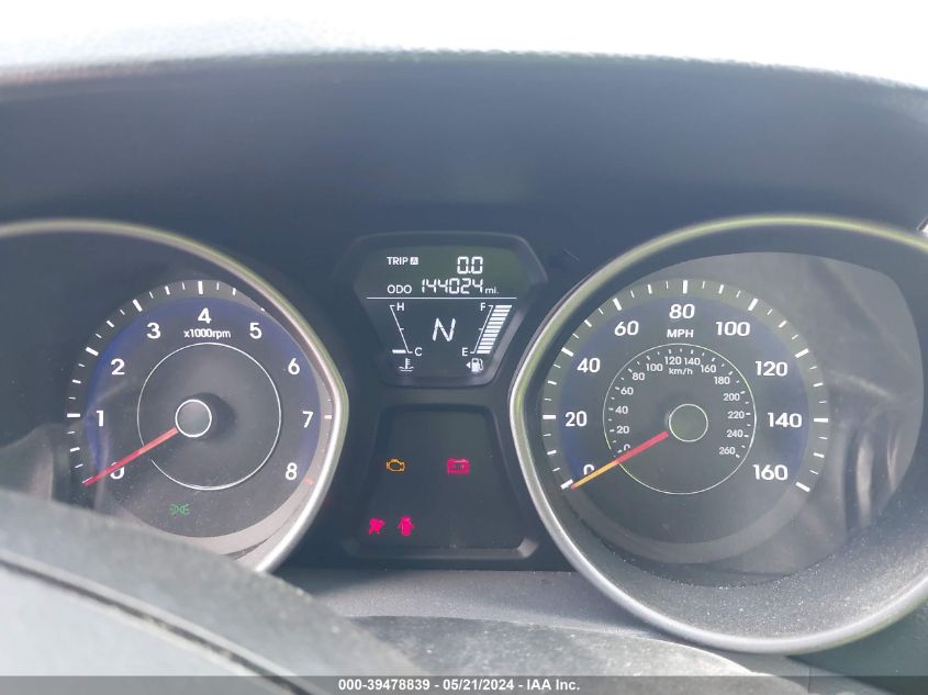 2013 Hyundai Elantra Gls VIN: 5NPDH4AE5DH432992 Lot: 39478839