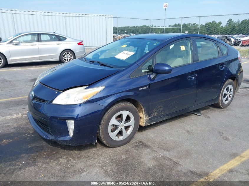 2013 Toyota Prius Two VIN: JTDKN3DU9D0356445 Lot: 39478840