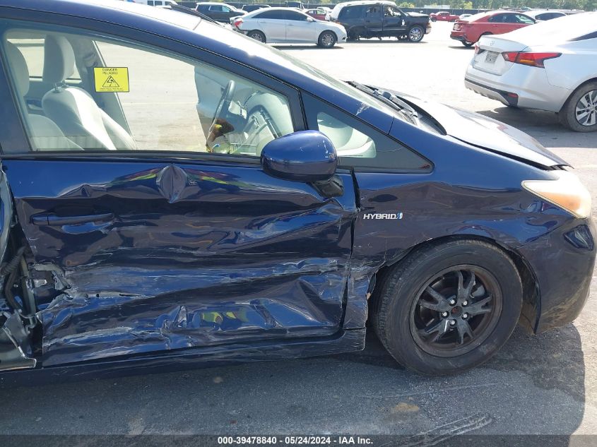 2013 Toyota Prius Two VIN: JTDKN3DU9D0356445 Lot: 39478840