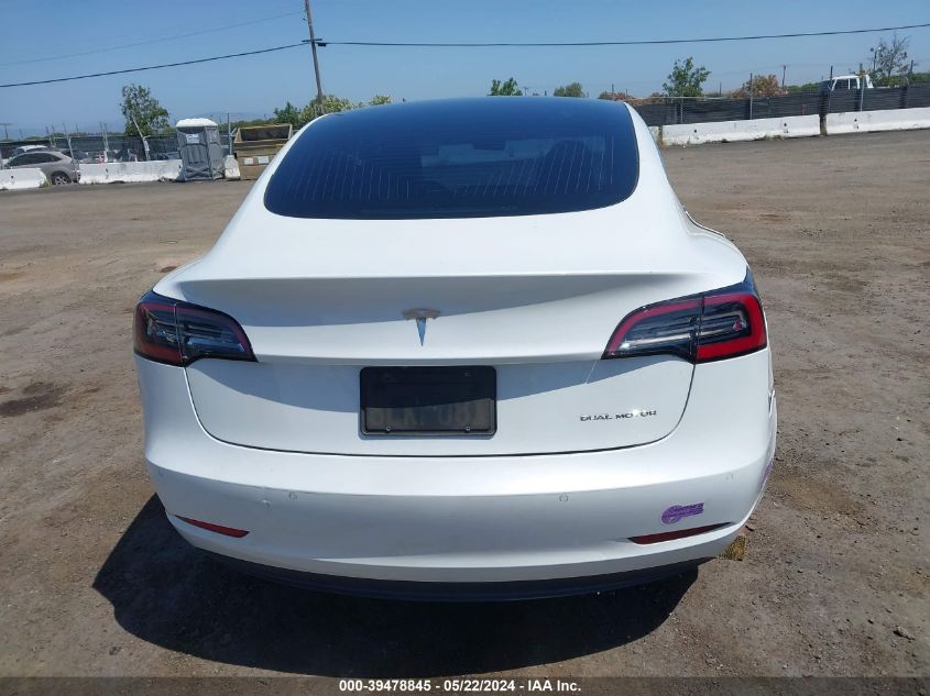 2019 Tesla Model 3 Long Range/Performance VIN: 5YJ3E1EB8KF437277 Lot: 39478845