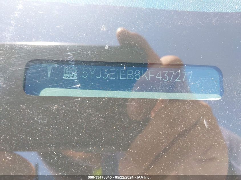 2019 Tesla Model 3 Long Range/Performance VIN: 5YJ3E1EB8KF437277 Lot: 39478845