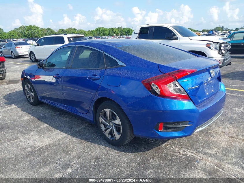 2019 HONDA CIVIC SEDAN VIN: 2HGFC2F63KH506821
