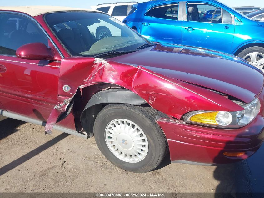 2001 Buick Lesabre Limited VIN: 1G4HR54K81U296814 Lot: 39478885