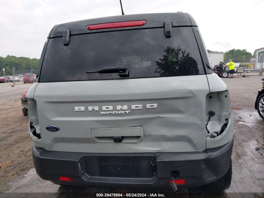 2021 Ford Bronco Sport Outer Banks VIN: 3FMCR9C67MRB03876 Lot: 39478904