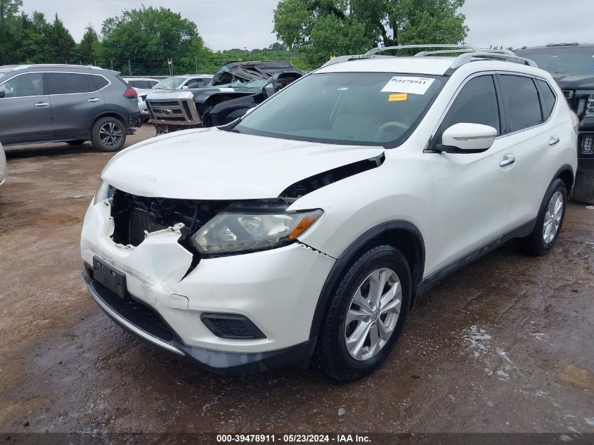 2015 Nissan Rogue Sv VIN: 5N1AT2ML4FC791390 Lot: 39478911