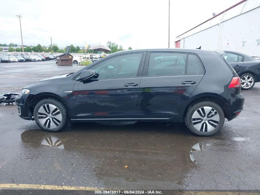 2016 Volkswagen E-Golf Sel Premium VIN: WVWPP7AU8GW915111 Lot: 39478917