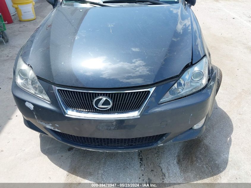 2007 Lexus Is 250 VIN: JTHCK262872016231 Lot: 39478947