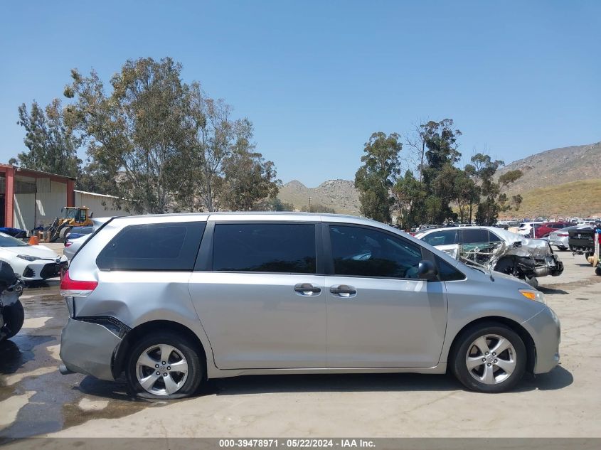 2012 Toyota Sienna Base 7 Passenger VIN: 5TDKA3DC5CS009497 Lot: 39478971