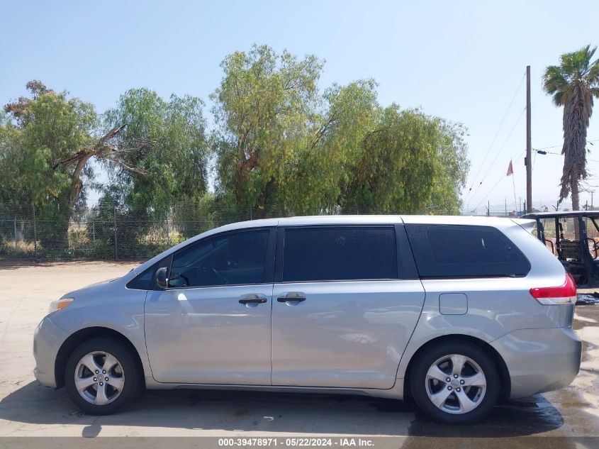 2012 Toyota Sienna Base 7 Passenger VIN: 5TDKA3DC5CS009497 Lot: 39478971