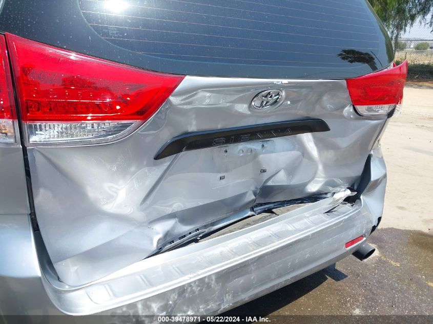 2012 Toyota Sienna Base 7 Passenger VIN: 5TDKA3DC5CS009497 Lot: 39478971