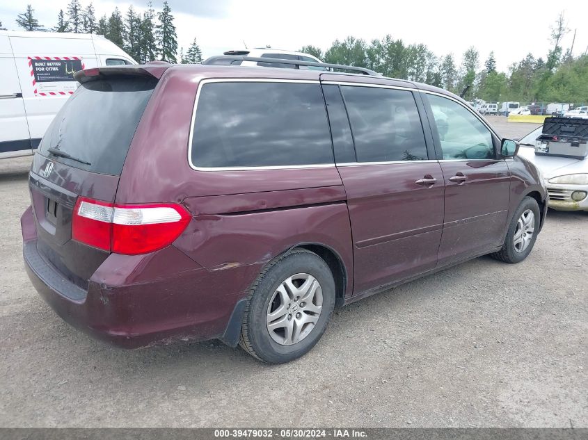 2007 Honda Odyssey Ex-L VIN: 5FNRL38767B059261 Lot: 39479032