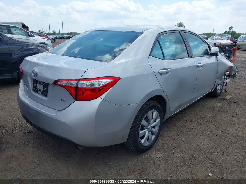 2016 Toyota Corolla Le VIN: 2T1BURHE0GC578343 Lot: 39479033