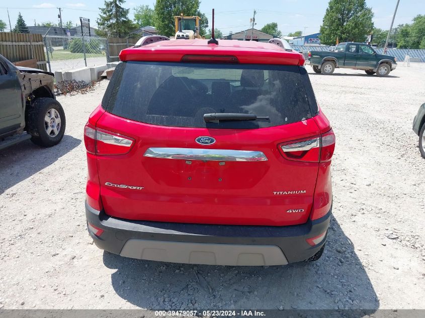 2020 Ford Ecosport Titanium VIN: MAJ6S3KL8LC349185 Lot: 39479057