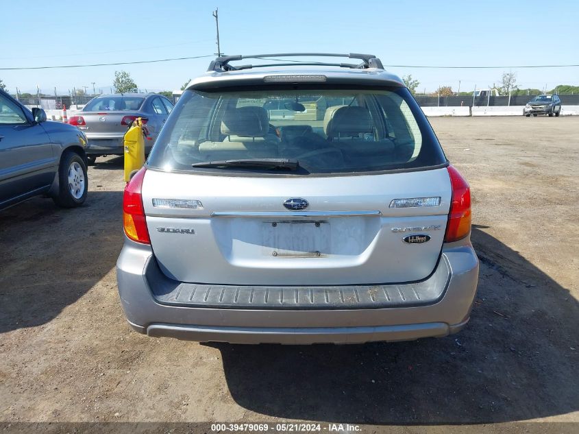 2006 Subaru Outback 3.0R L.l. Bean Edition VIN: 4S4BP86C564333344 Lot: 39479069