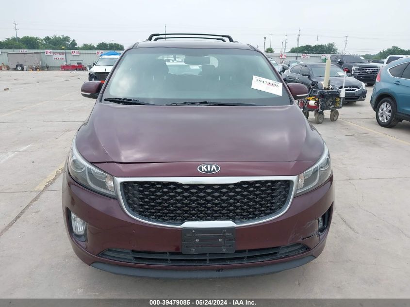 2016 Kia Sedona Sx VIN: KNDMC5C18G6168731 Lot: 39479085