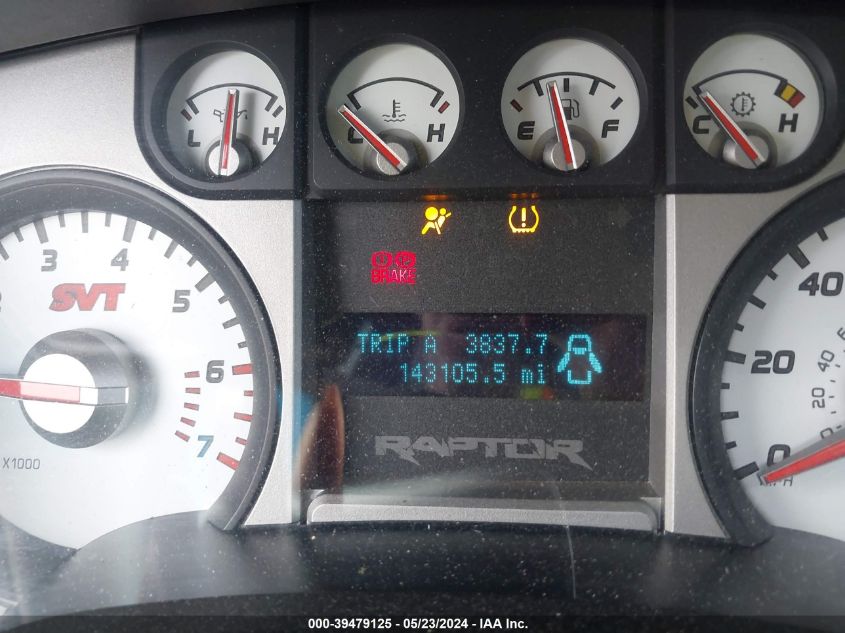 2010 Ford F-150 Svt Raptor VIN: 1FTEX1E64AFB96284 Lot: 39479125