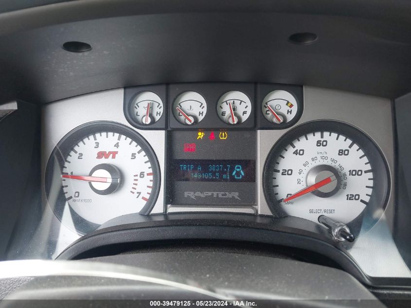 2010 Ford F-150 Svt Raptor VIN: 1FTEX1E64AFB96284 Lot: 39479125