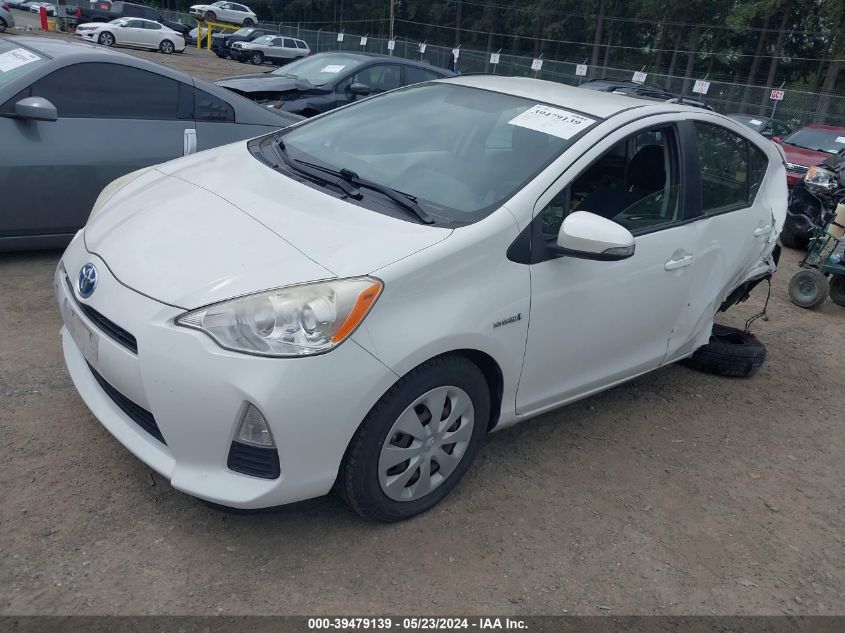 2012 Toyota Prius C Two VIN: JTDKDTB32C1509608 Lot: 39479139