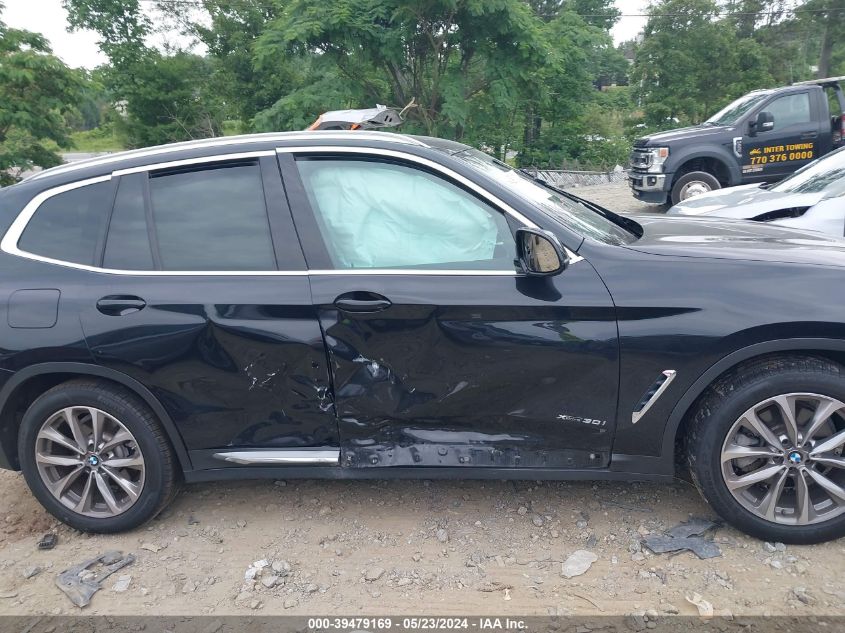 2018 BMW X3 xDrive30I VIN: 5UXTR9C52JLC73800 Lot: 39479169