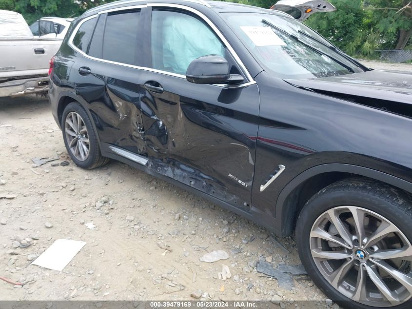 2018 BMW X3 xDrive30I VIN: 5UXTR9C52JLC73800 Lot: 39479169