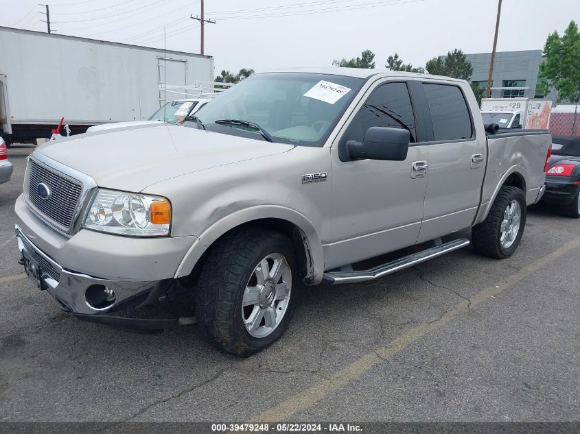 2006 Ford F-150 Supercrew VIN: 1FTPW14556FB06944 Lot: 39479248