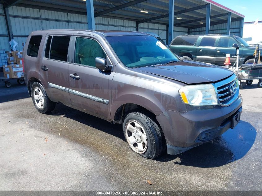 2014 Honda Pilot Lx VIN: 5FNYF3H28EB018960 Lot: 39479250