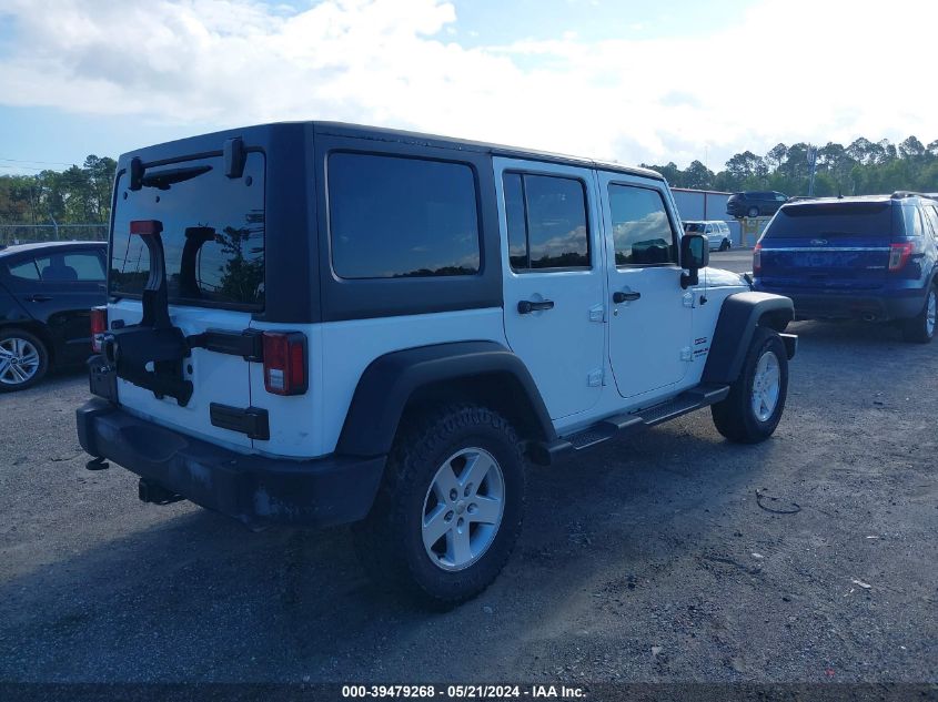 2016 Jeep Wrangler Unlimited Sport VIN: 1C4BJWDG8GL204201 Lot: 39479268