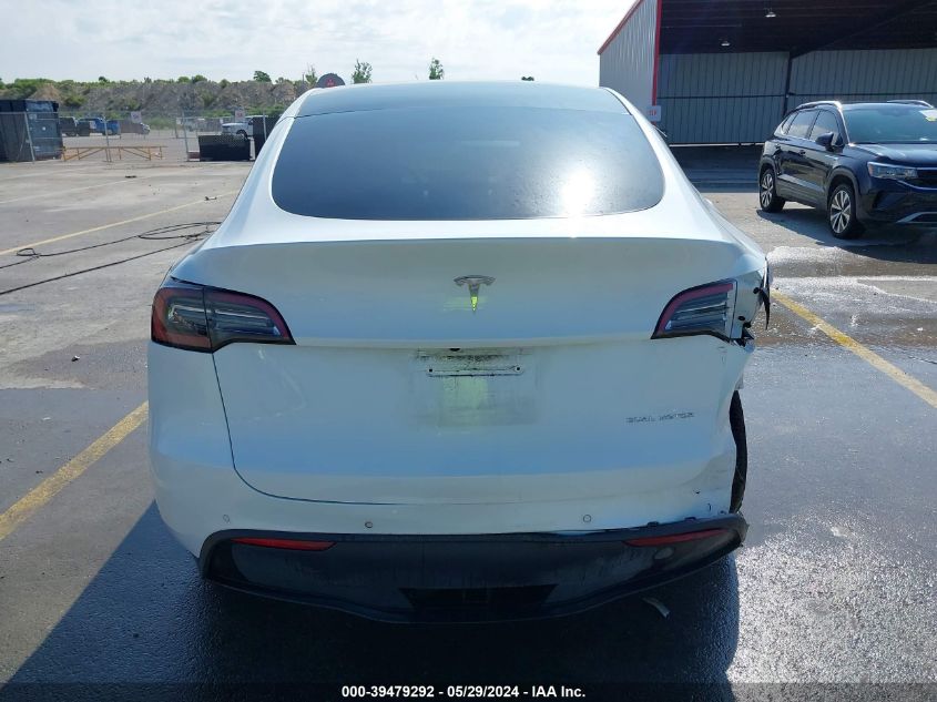 2021 Tesla Model Y Long Range Dual Motor All-Wheel Drive VIN: 5YJYGDEE5MF299857 Lot: 39479292