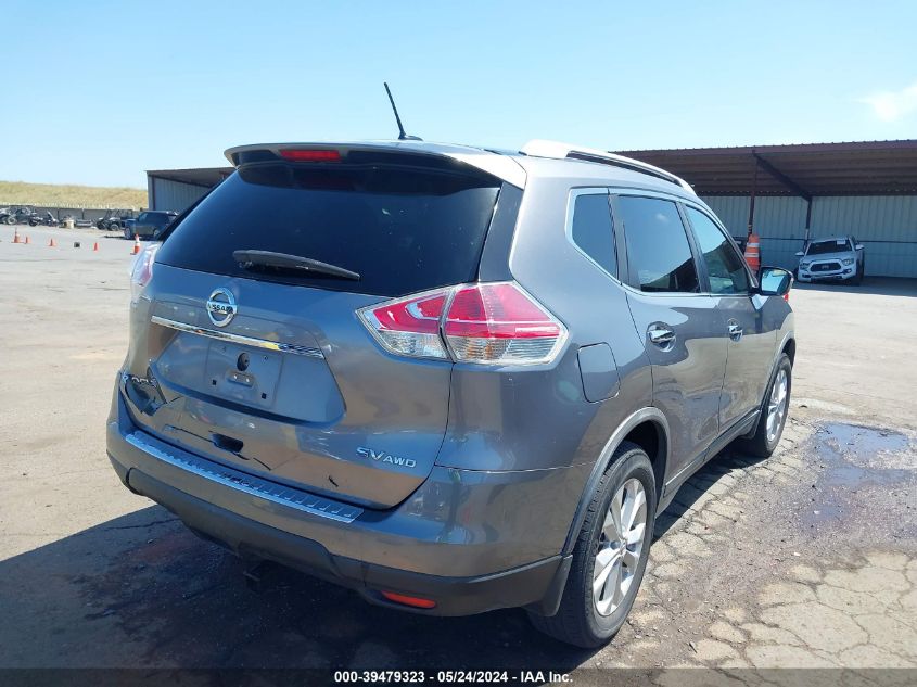 2016 Nissan Rogue Sv VIN: KNMAT2MV9GP665719 Lot: 39479323