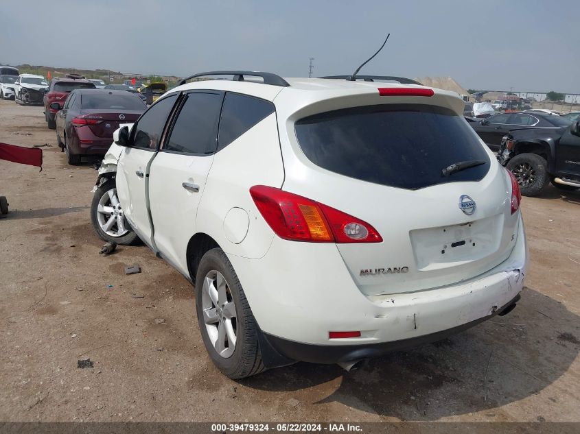 2009 Nissan Murano S VIN: JN8AZ18U39W100762 Lot: 39479324