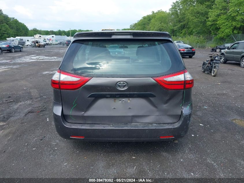 5TDZK3DC9GS715132 2016 Toyota Sienna L 7 Passenger