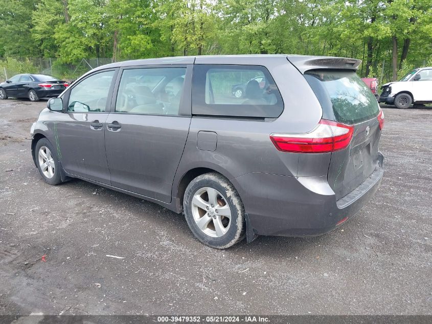 5TDZK3DC9GS715132 2016 Toyota Sienna L 7 Passenger