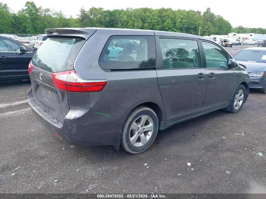 5TDZK3DC9GS715132 2016 Toyota Sienna L 7 Passenger