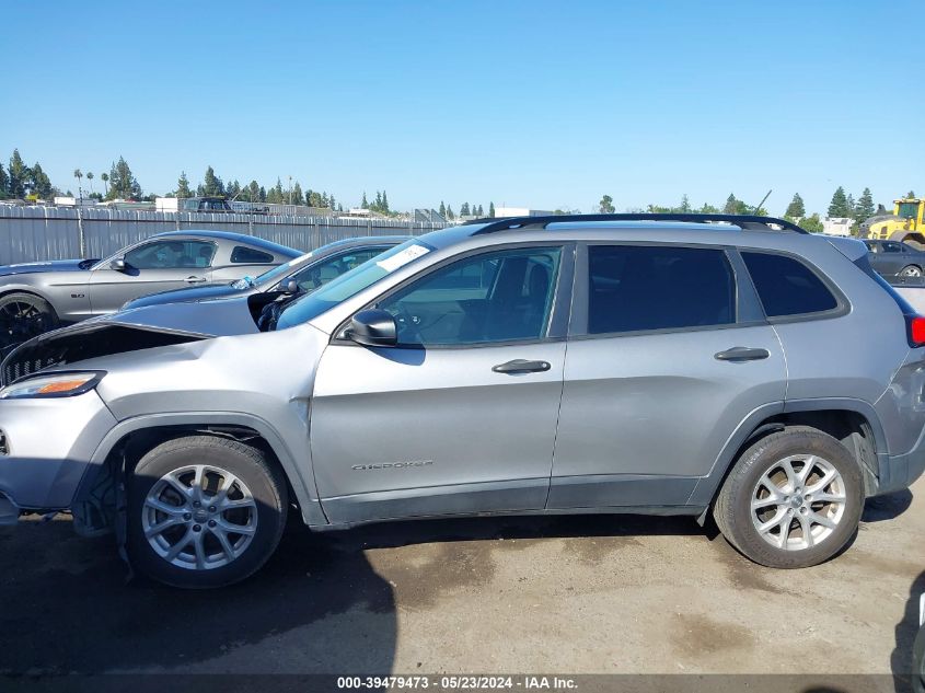 2016 Jeep Cherokee Sport VIN: 1C4PJLAB1GW189455 Lot: 39479473