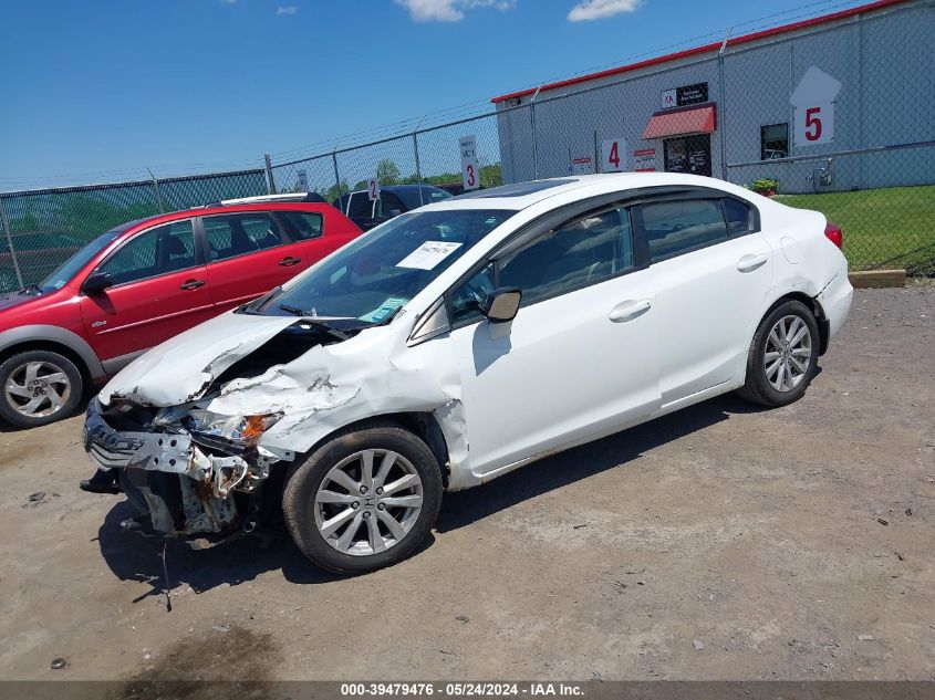 2012 Honda Civic Ex VIN: 2HGFB2F8XCH304967 Lot: 39479476