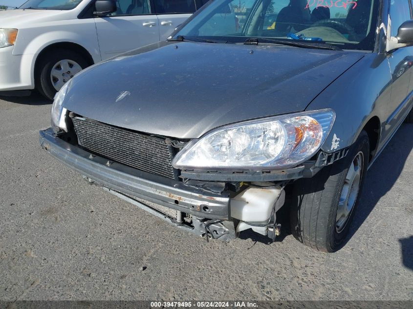 2004 Honda Civic Hybrid VIN: JHMES95654S015507 Lot: 39479495