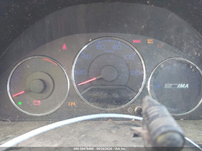 2004 Honda Civic Hybrid VIN: JHMES95654S015507 Lot: 39479495