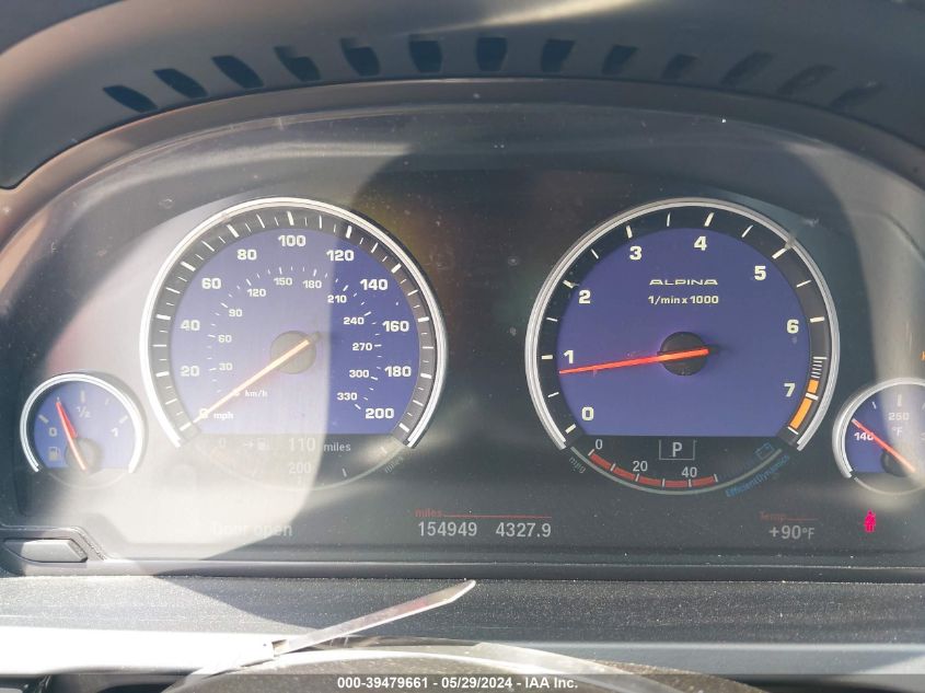 2012 BMW 750I VIN: WBAKA8C51CC447075 Lot: 39479661