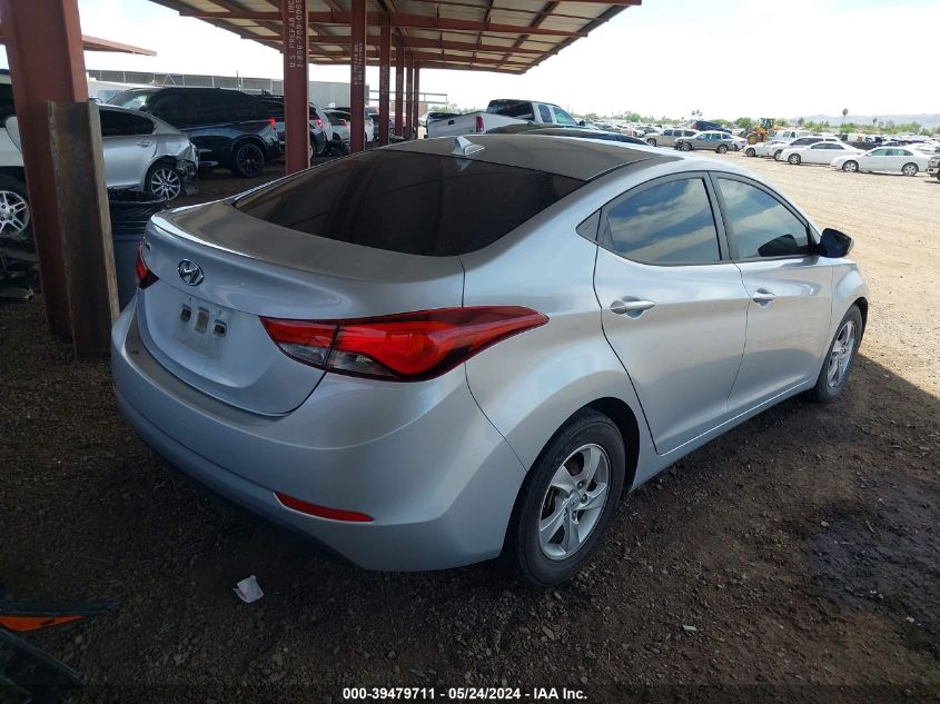 2014 Hyundai Elantra Se VIN: 5NPDH4AEXEH496284 Lot: 39479711