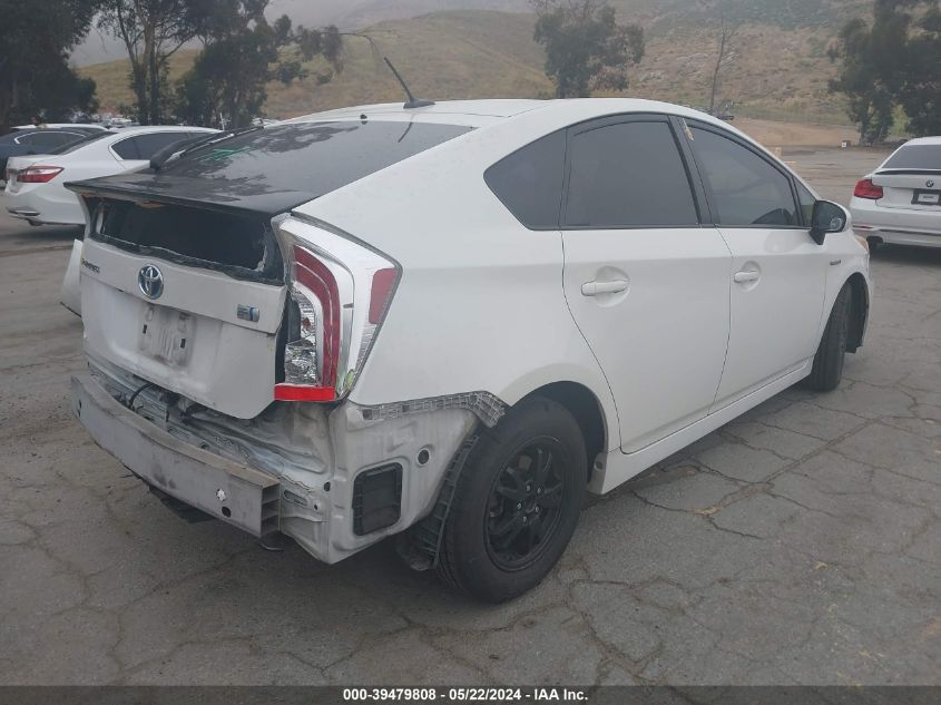 2014 Toyota Prius Three VIN: JTDKN3DU2E0390437 Lot: 39479808