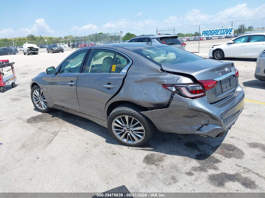 VIN JN1EV7AP1JM591349 2018 INFINITI Q50 3.0T LUXE