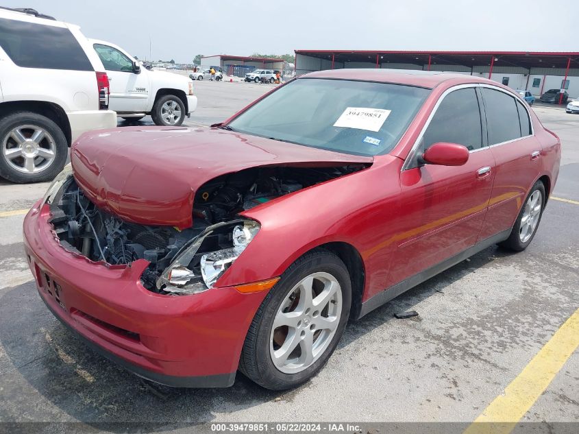 2003 Infiniti G35 Luxury Leather VIN: JNKCV51E43M327339 Lot: 39479851