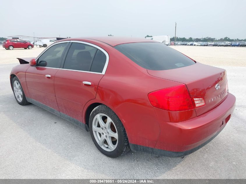 2003 Infiniti G35 Luxury Leather VIN: JNKCV51E43M327339 Lot: 39479851