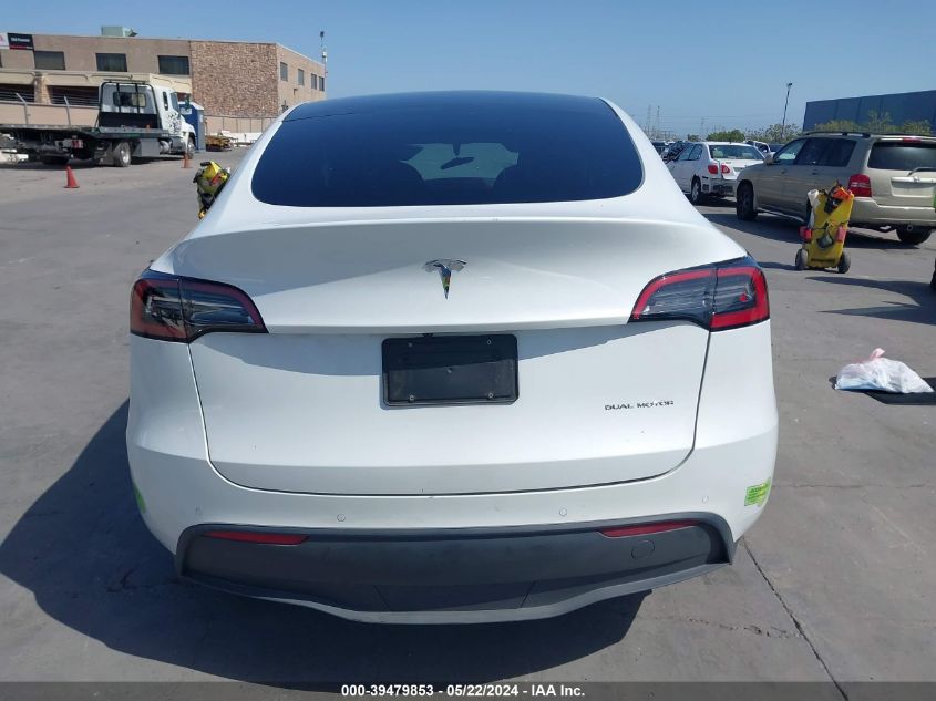 2022 Tesla Model Y Long Range Dual Motor All-Wheel Drive VIN: 7SAYGAEEXNF533560 Lot: 39479853