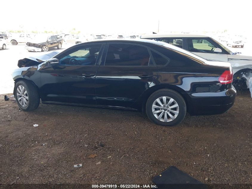 2013 Volkswagen Passat 2.5L S VIN: 1VWAP7A38DC126173 Lot: 39479919