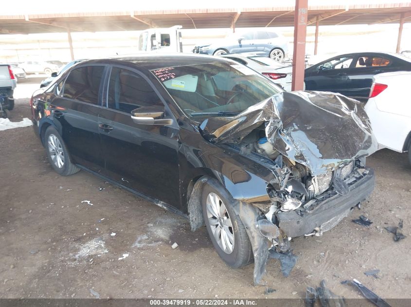 2013 Volkswagen Passat 2.5L S VIN: 1VWAP7A38DC126173 Lot: 39479919