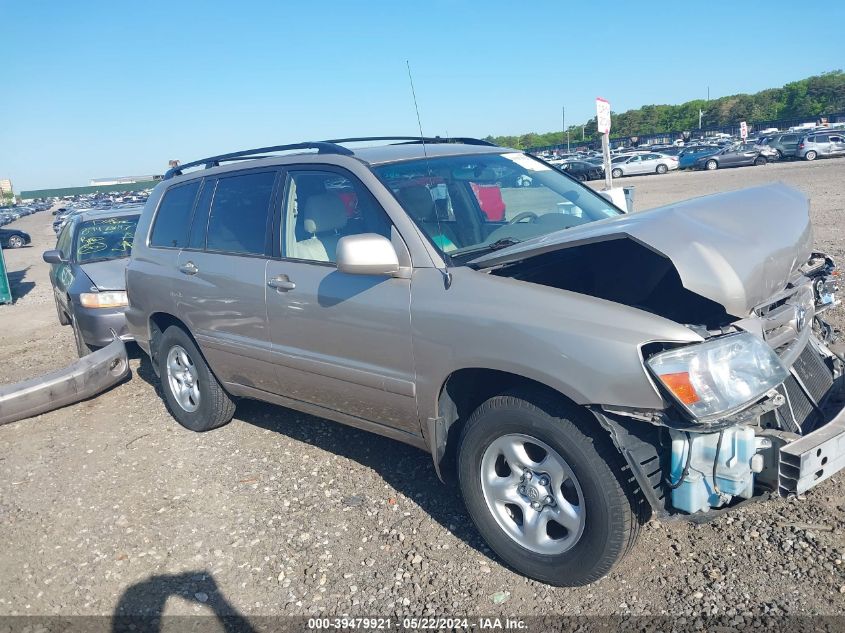 2004 Toyota Highlander VIN: JTEGD21A540075347 Lot: 39479921