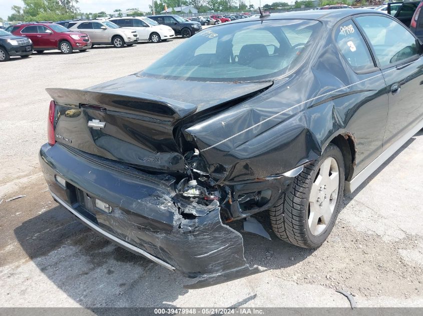 2006 Chevrolet Monte Carlo Ss VIN: 2G1WL16C869180554 Lot: 39479948