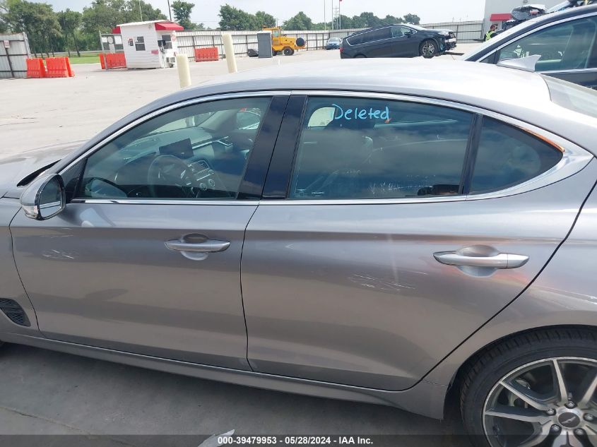 2023 Genesis G70 Prestige VIN: KMTG34TA0PU121990 Lot: 39479953