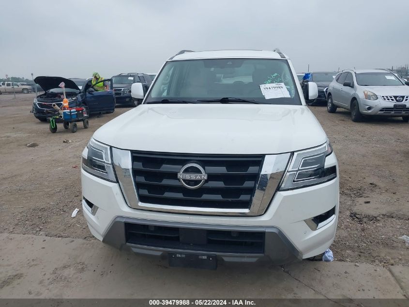 2022 Nissan Armada Sl 2Wd VIN: JN8AY2BA4N9392163 Lot: 39479988